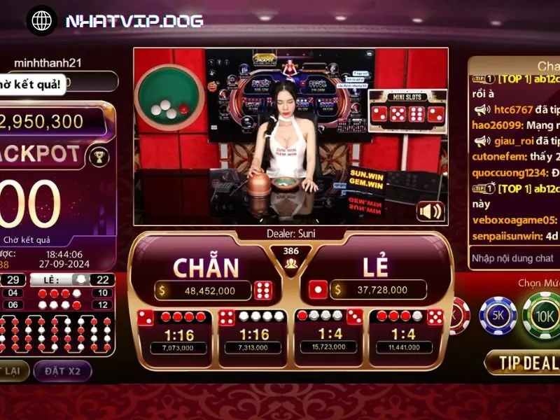 Xóc đĩa Live 24/7 chào đón người chơi tham gia tại Nhatvip